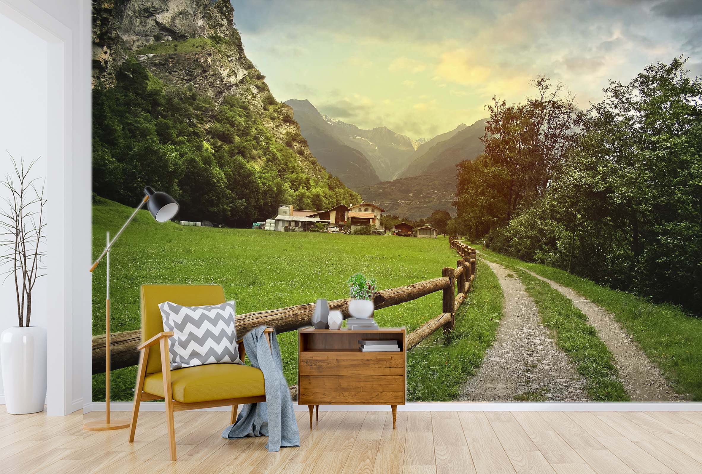 3D Mountain Road 15 Wall Murals Wallpaper AJ Wallpaper 2 