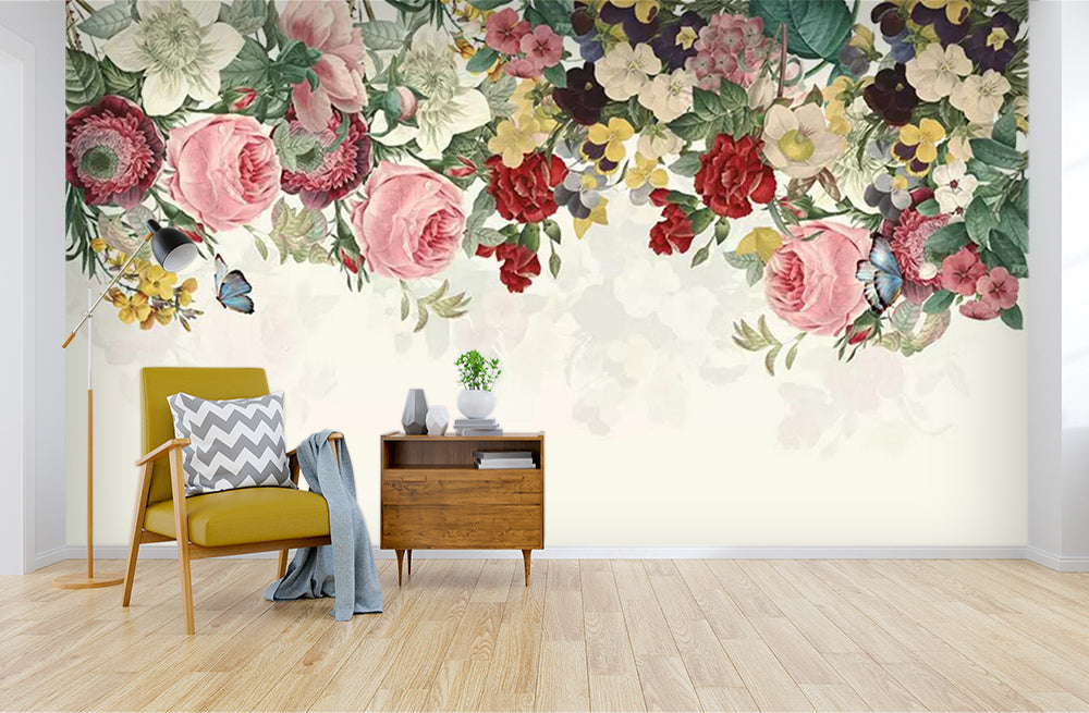 3D Bright Rose WC352 Wall Murals