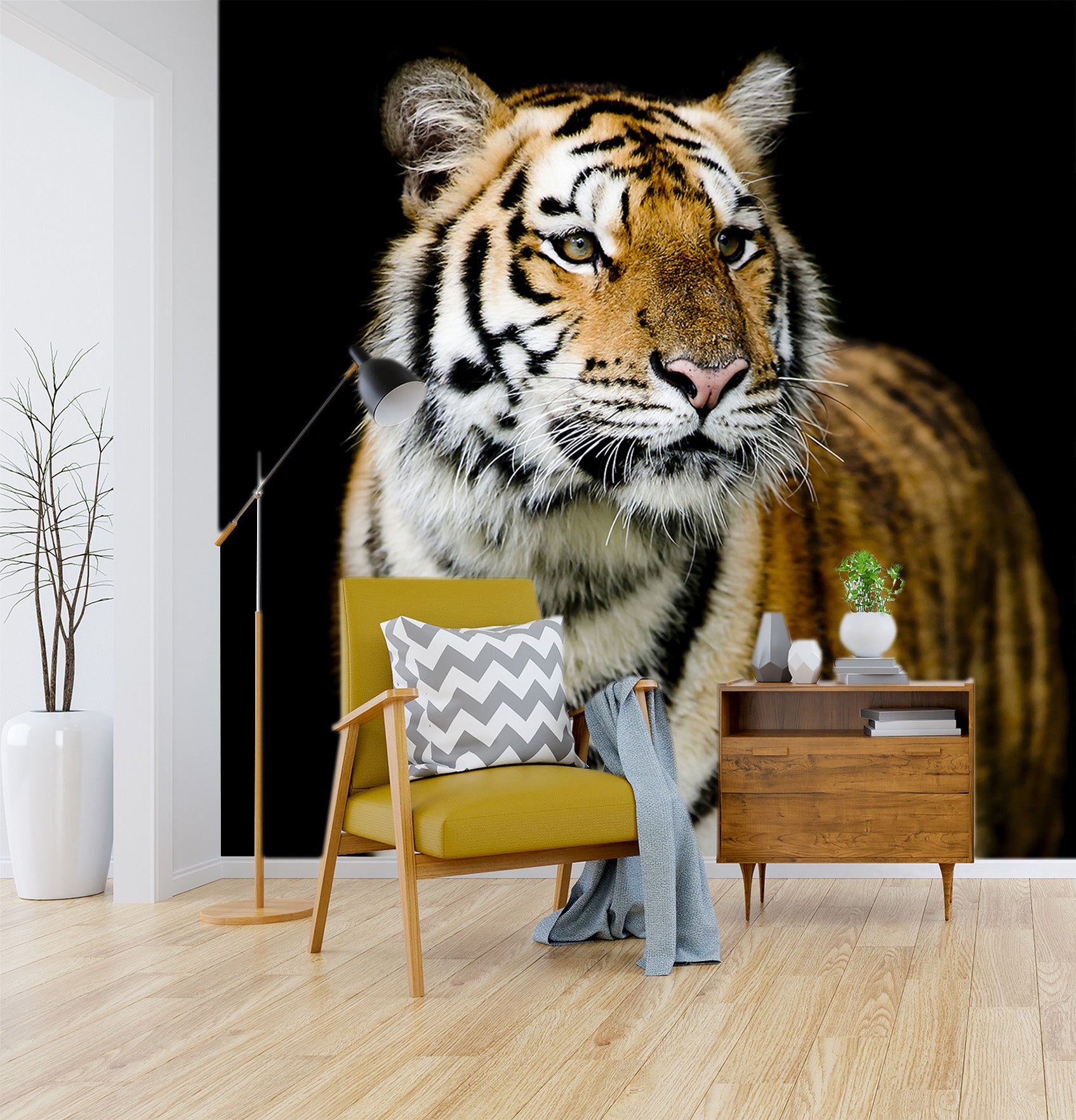 3D Lazy Tiger 179 Wall Murals