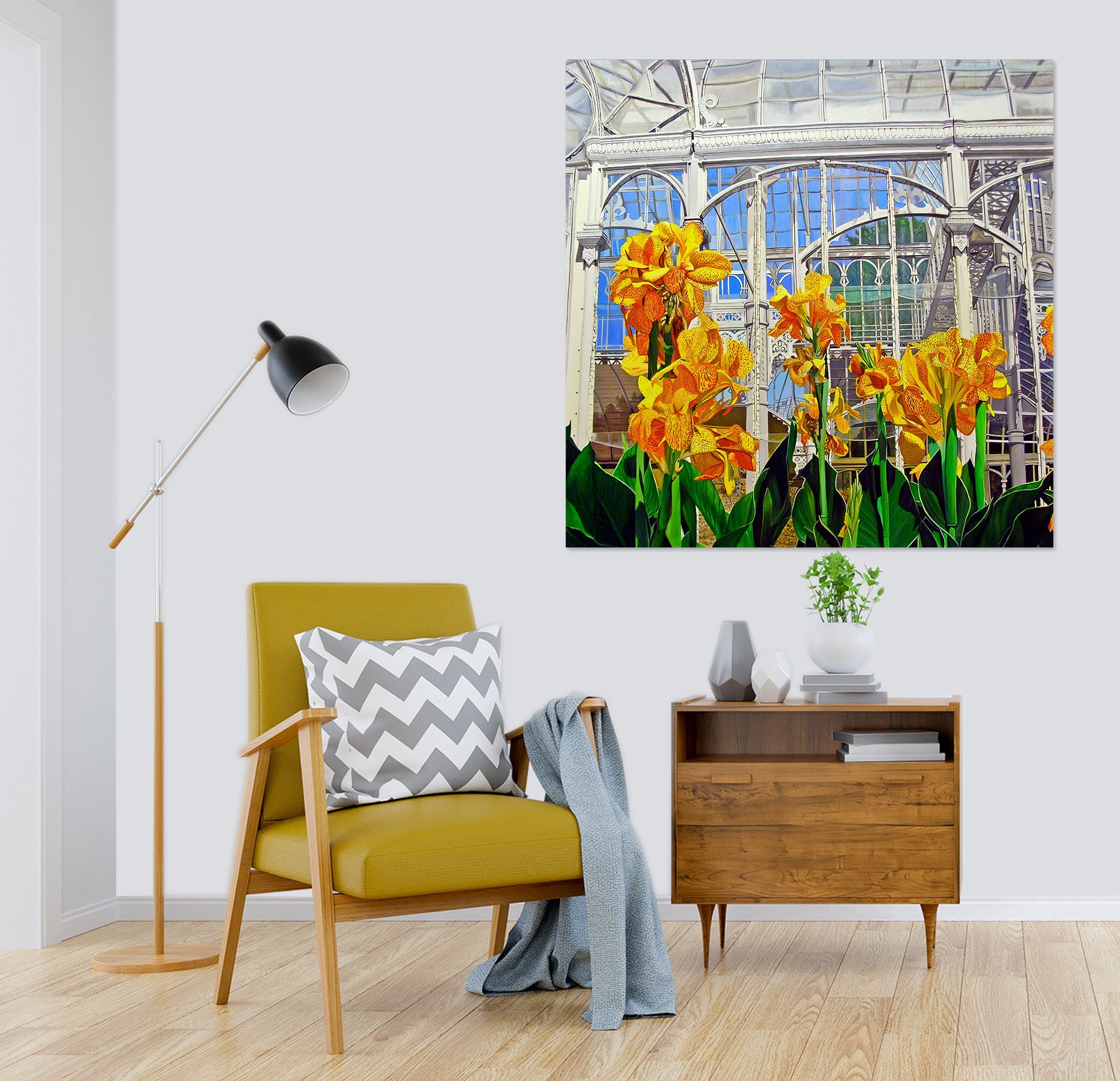 3D Yellow Flowers 110119 Matthew Holden Bates Wall Sticker