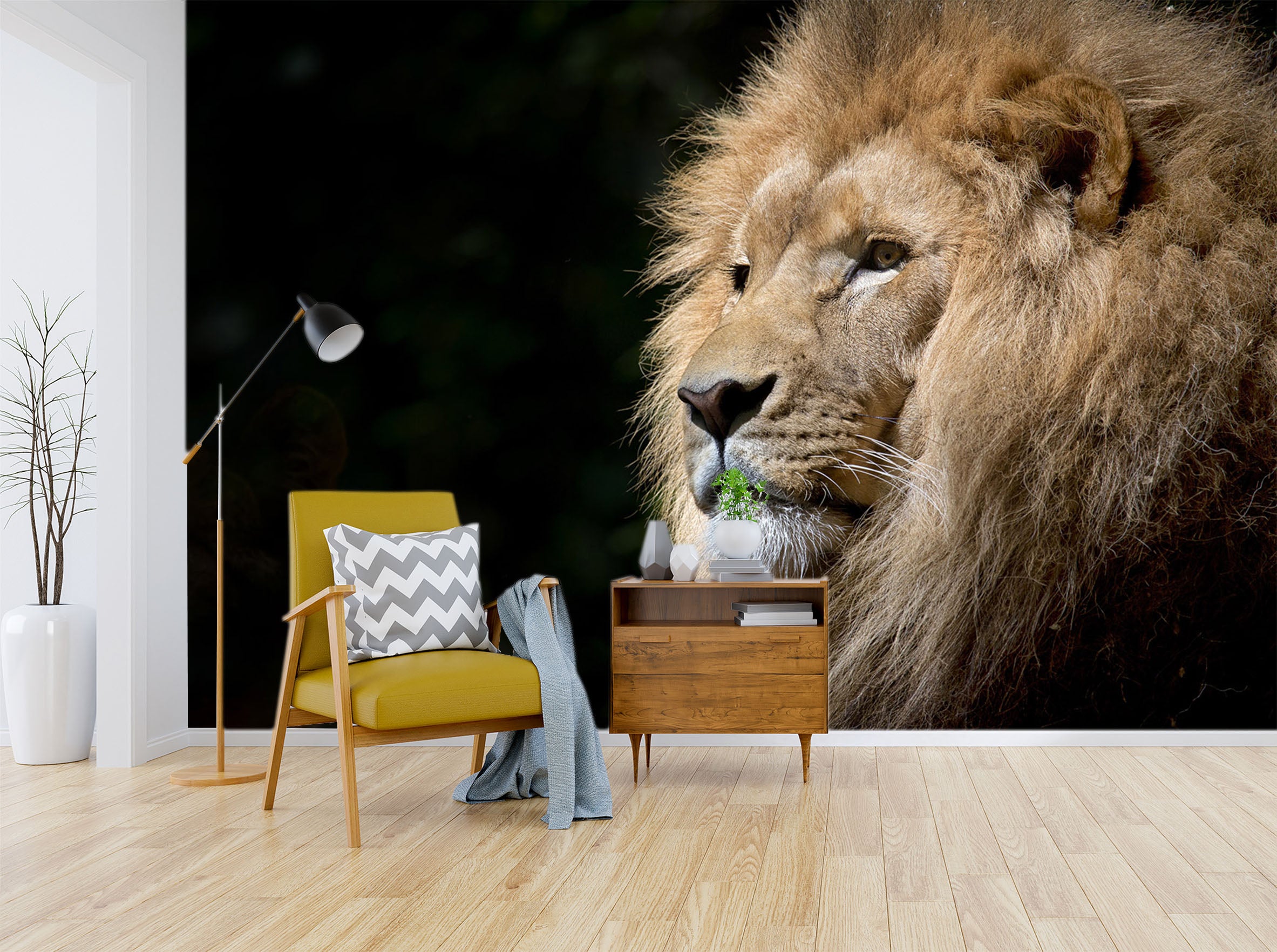 3D Mighty Lion 163 Wall Murals