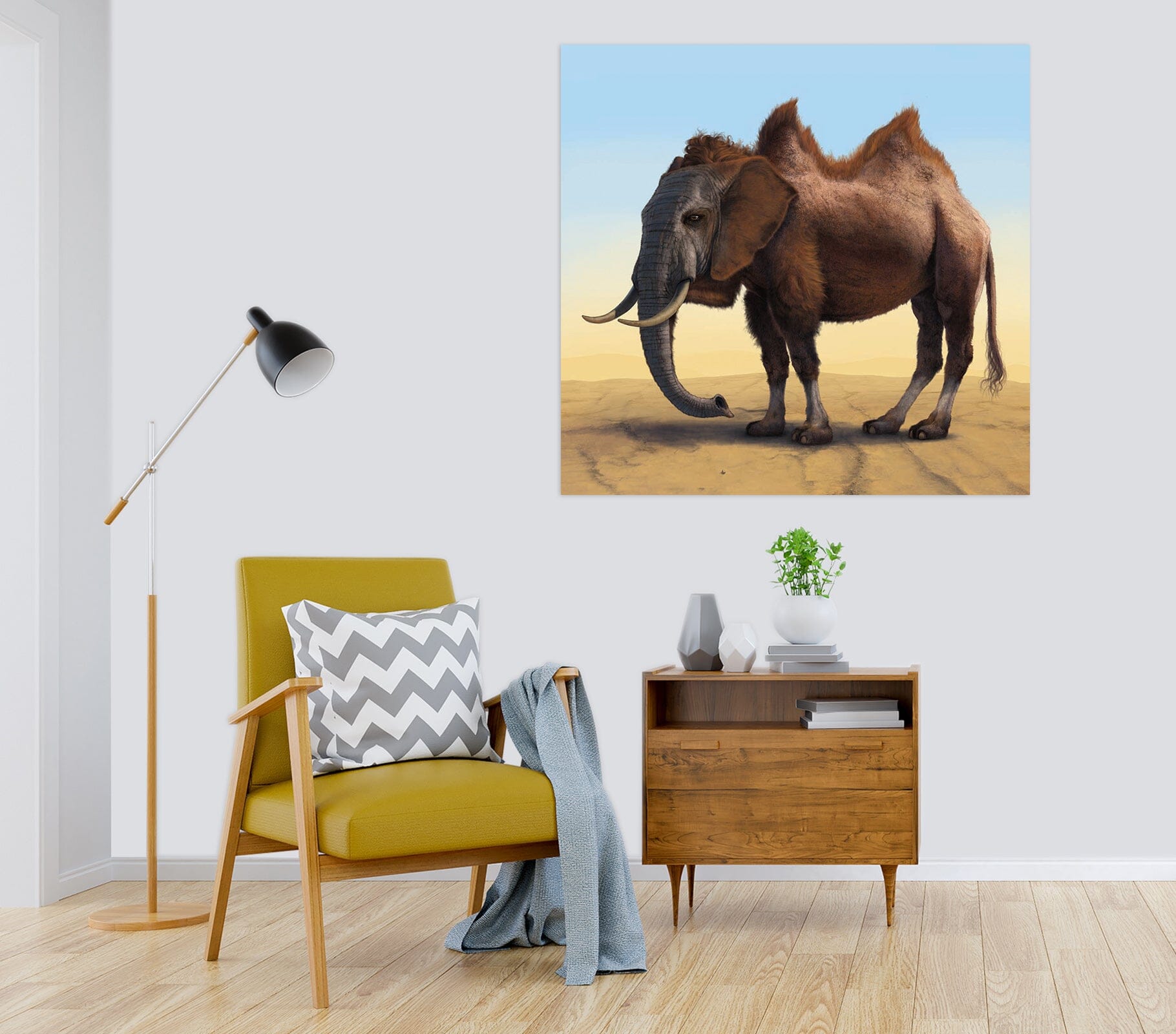 3D Elephant 001 Vincent Hie Wall Sticker Wallpaper AJ Wallpaper 2 