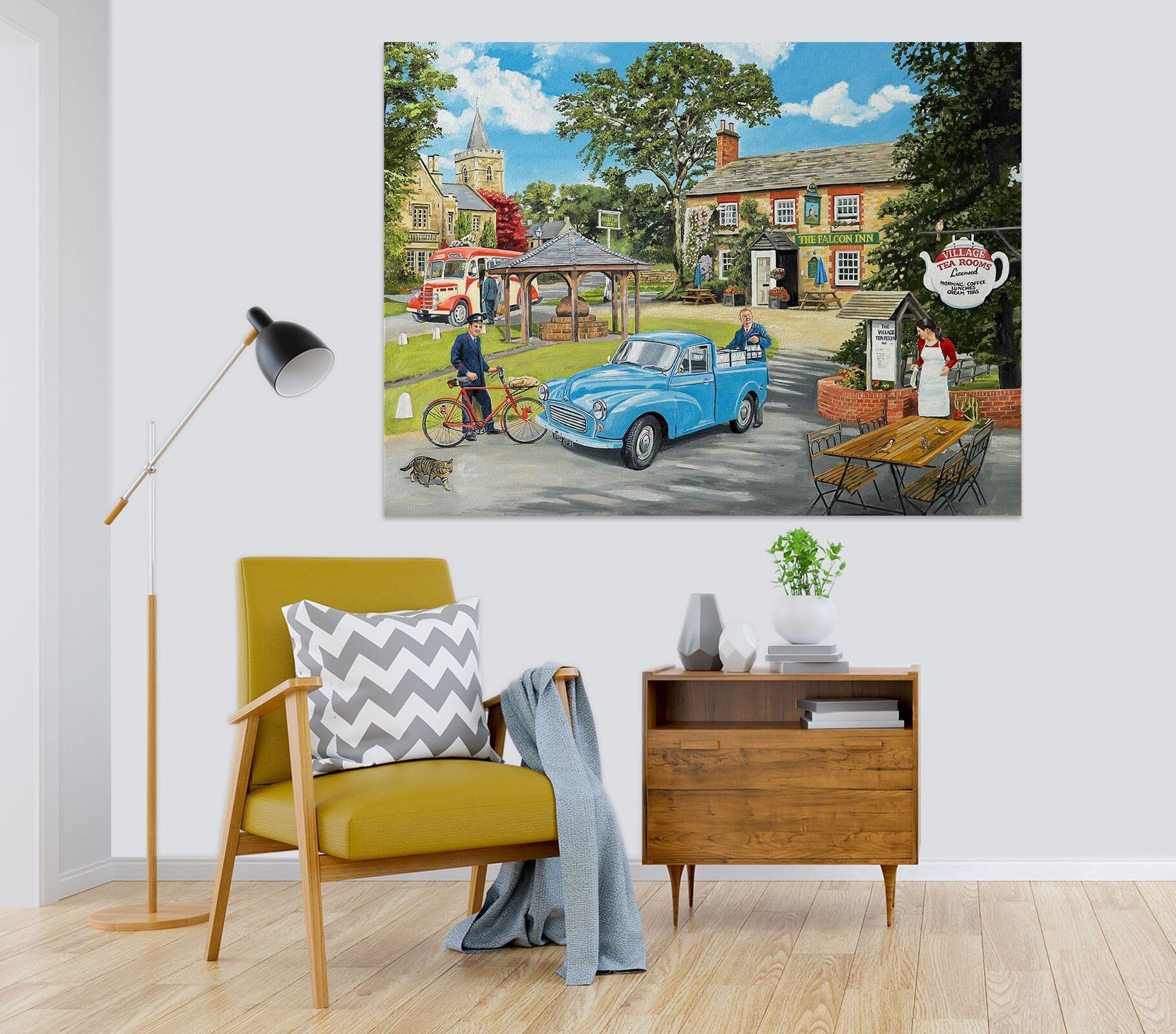 3D The Village Tearooms 086 Trevor Mitchell Wall Sticker Wallpaper AJ Wallpaper 2 