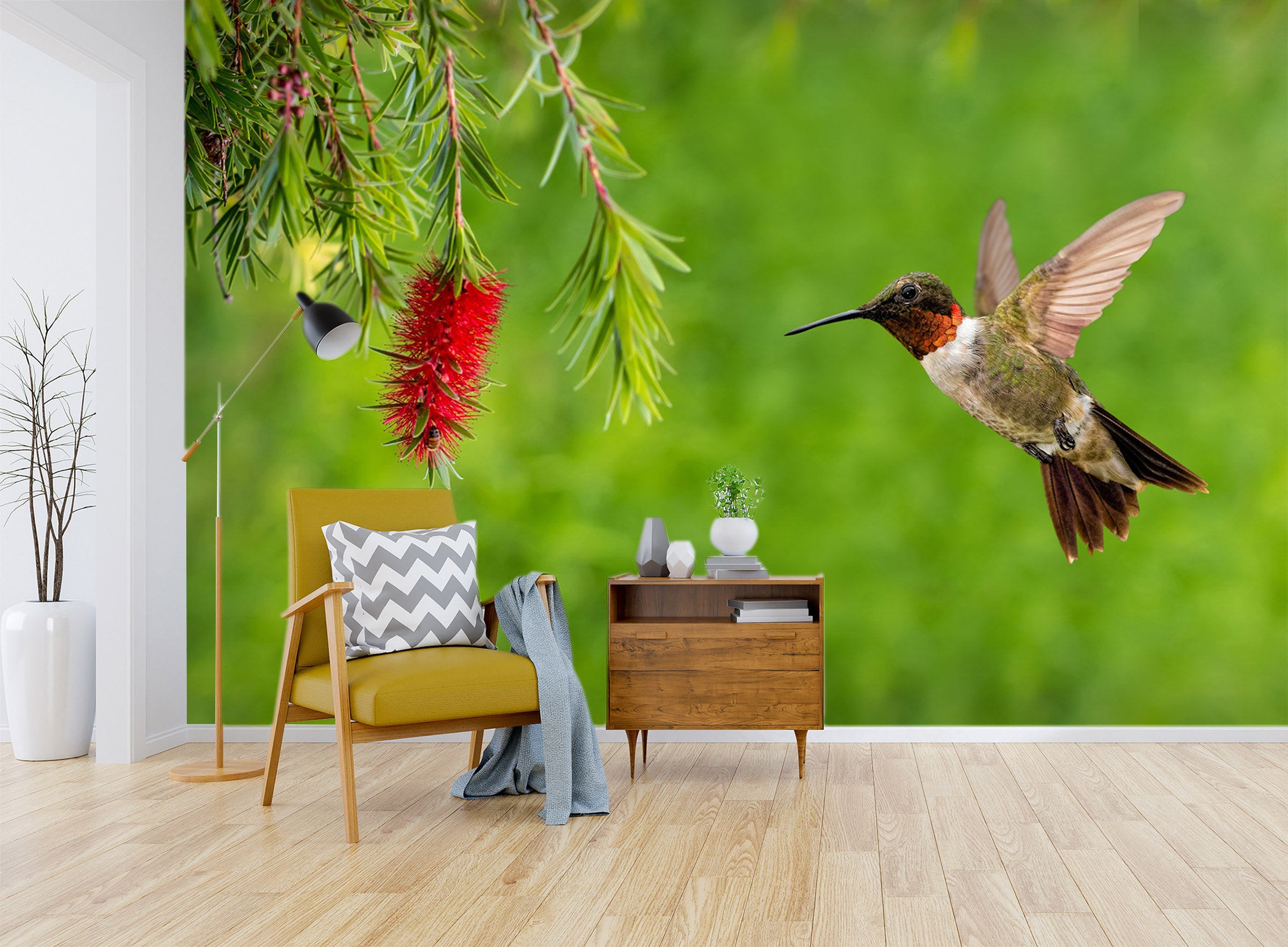 3D Magpie Grass 126 Wall Murals