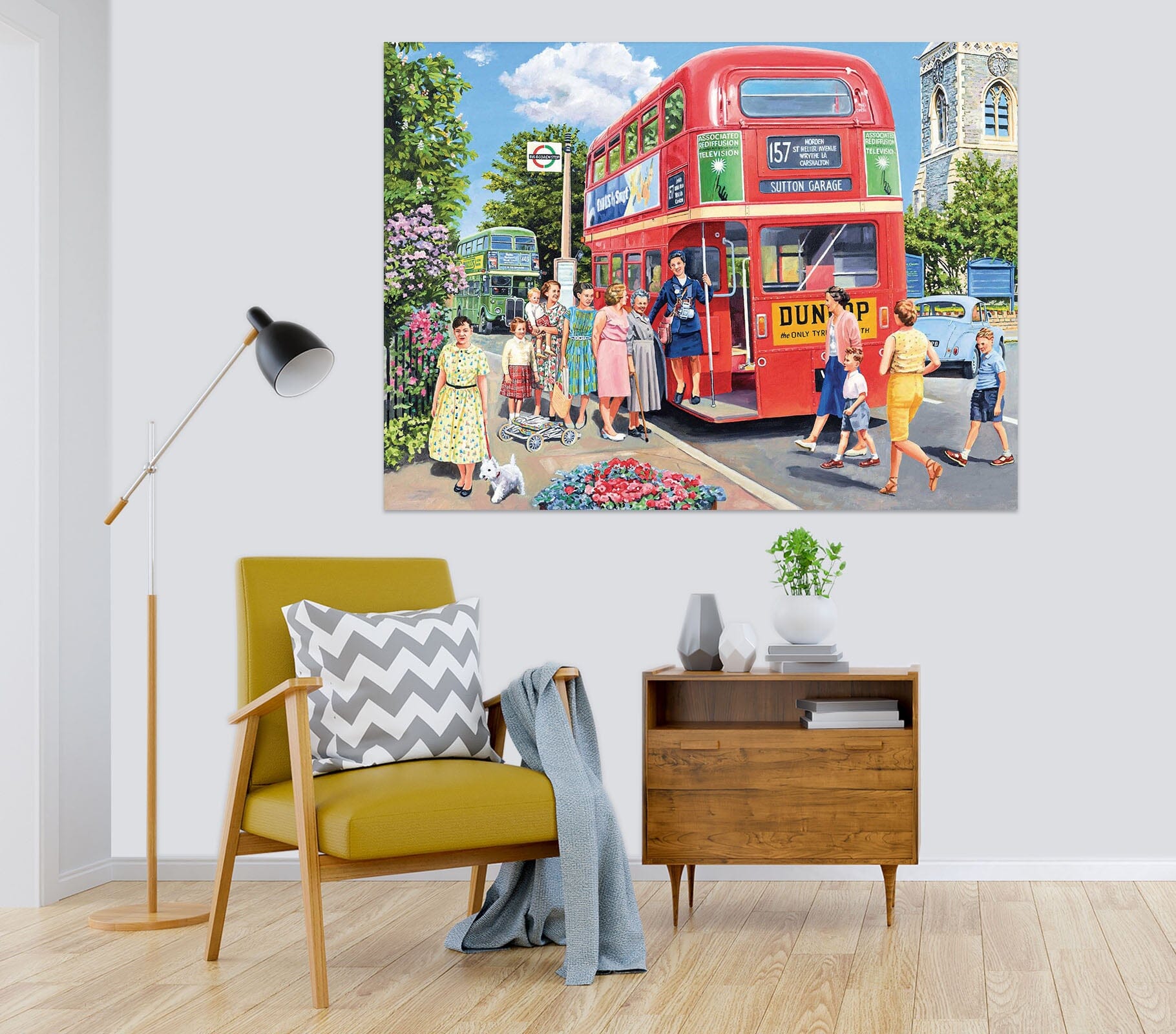 3D The Bus Conductress 068 Trevor Mitchell Wall Sticker Wallpaper AJ Wallpaper 2 