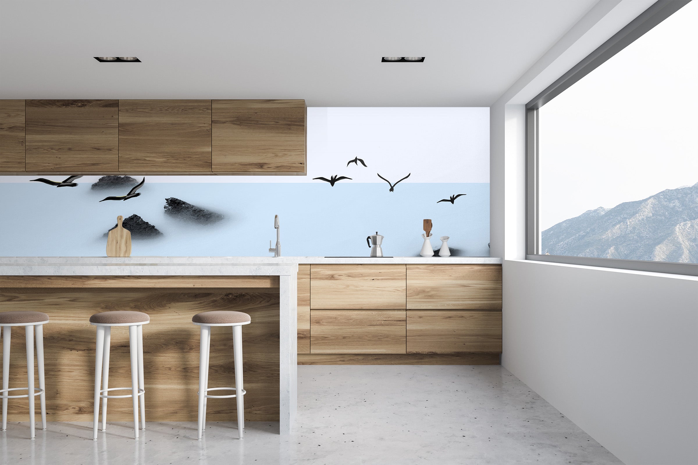 3D Sea Bird 024 Wall Murals