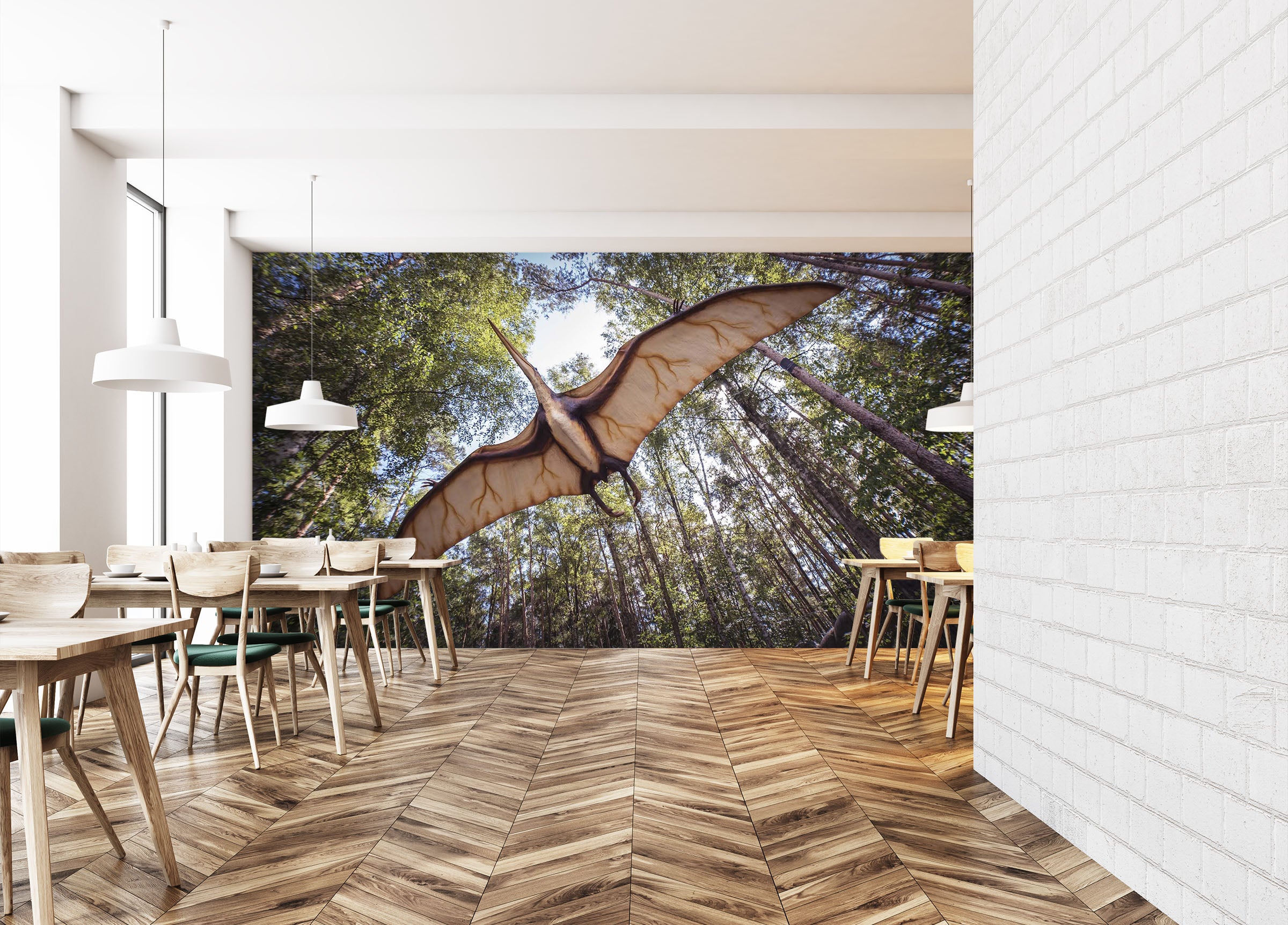 3D Dinosaur Forest 209 Wall Murals