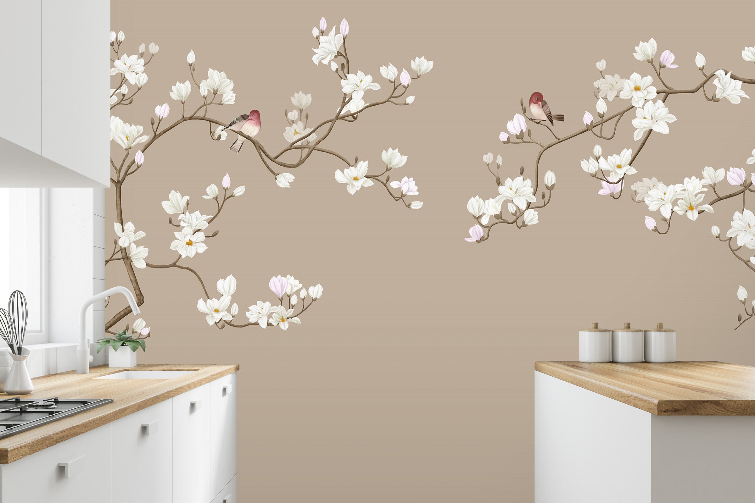 3D Peach Blossom 1439 Wall Murals