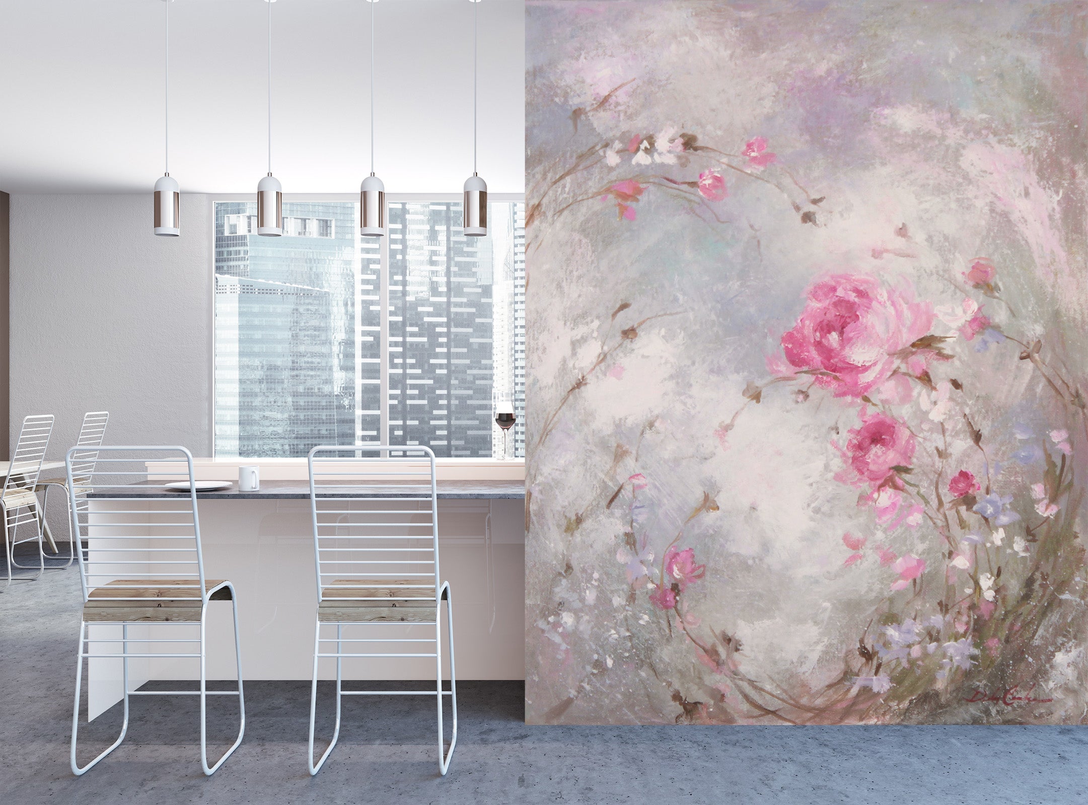 3D Flower Bush 3140 Debi Coules Wall Mural Wall Murals