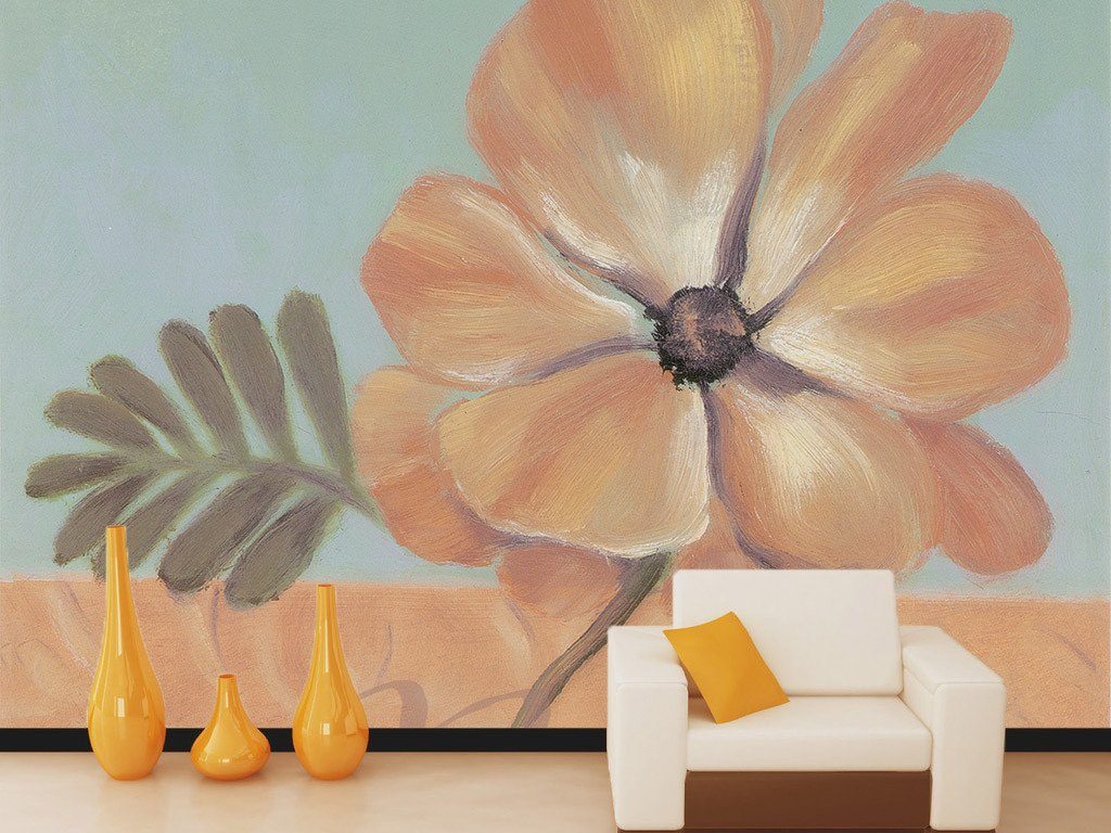 Flowers Oil Painting Wallpaper AJ Wallpaper 