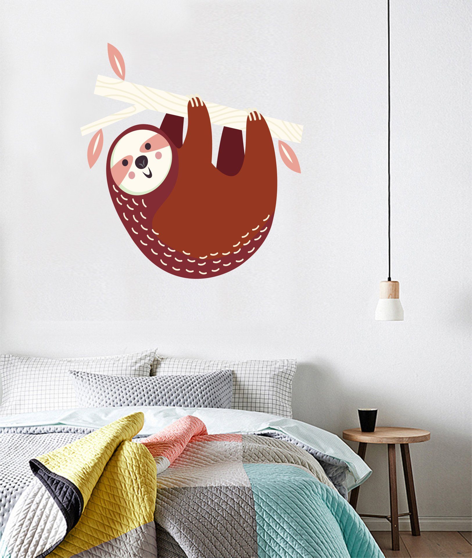 3D Brown Sloth 158 Wall Stickers Wallpaper AJ Wallpaper 