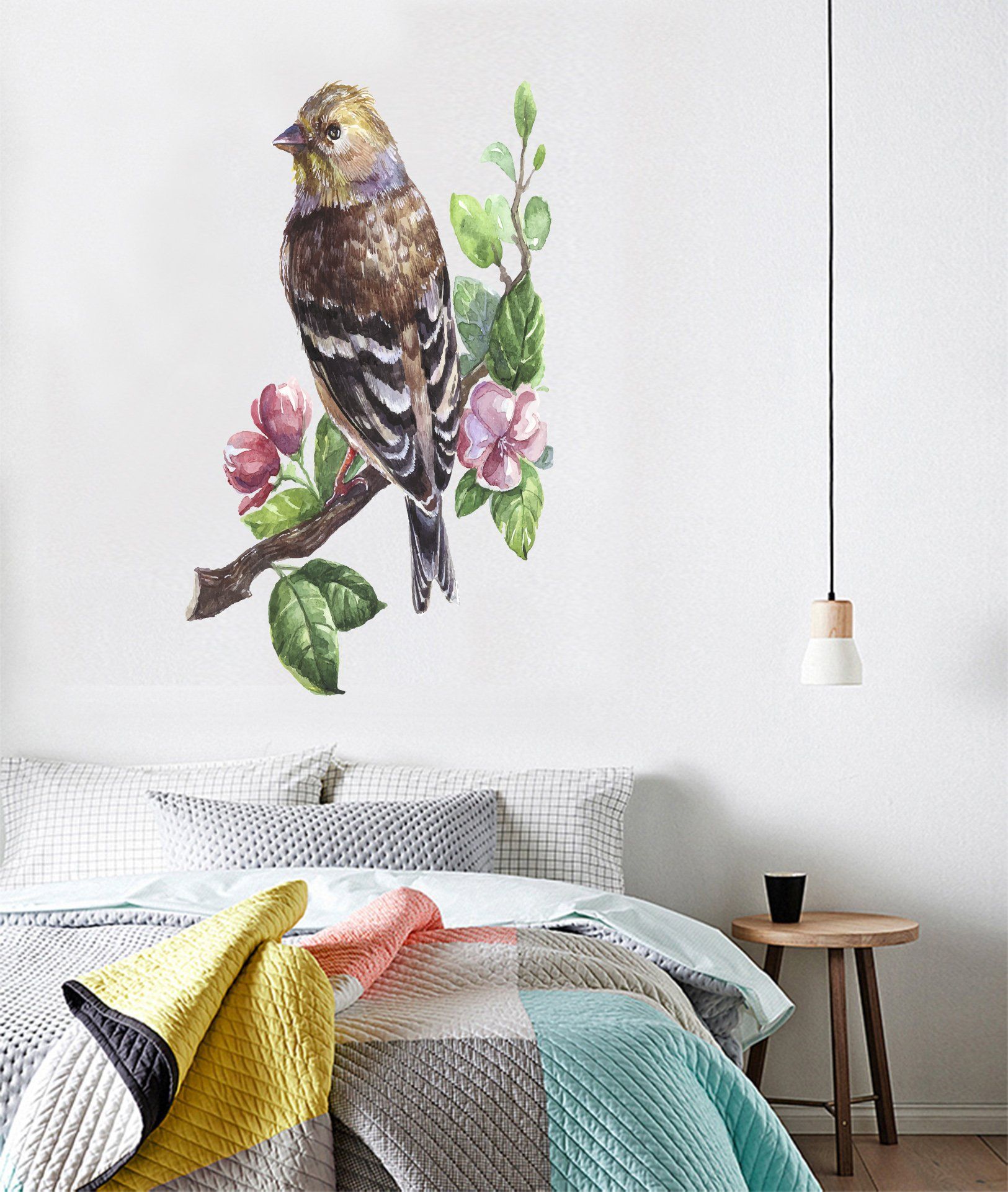 3D Bird Branch 209 Wall Stickers Wallpaper AJ Wallpaper 