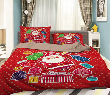 3D Merry Christmas 061 Bed Pillowcases Quilt Wallpaper AJ Wallpaper 