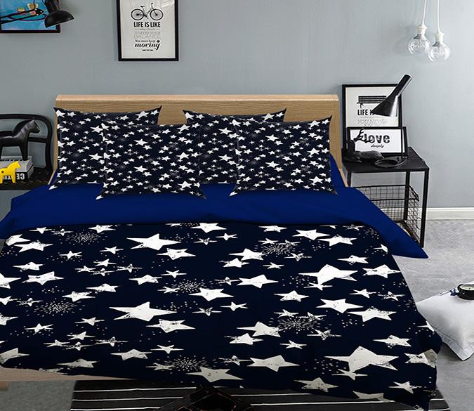 3D Big Star 071 Bed Pillowcases Quilt Wallpaper AJ Wallpaper 