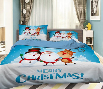 3D Christmas Dancing 077 Bed Pillowcases Quilt Wallpaper AJ Wallpaper 