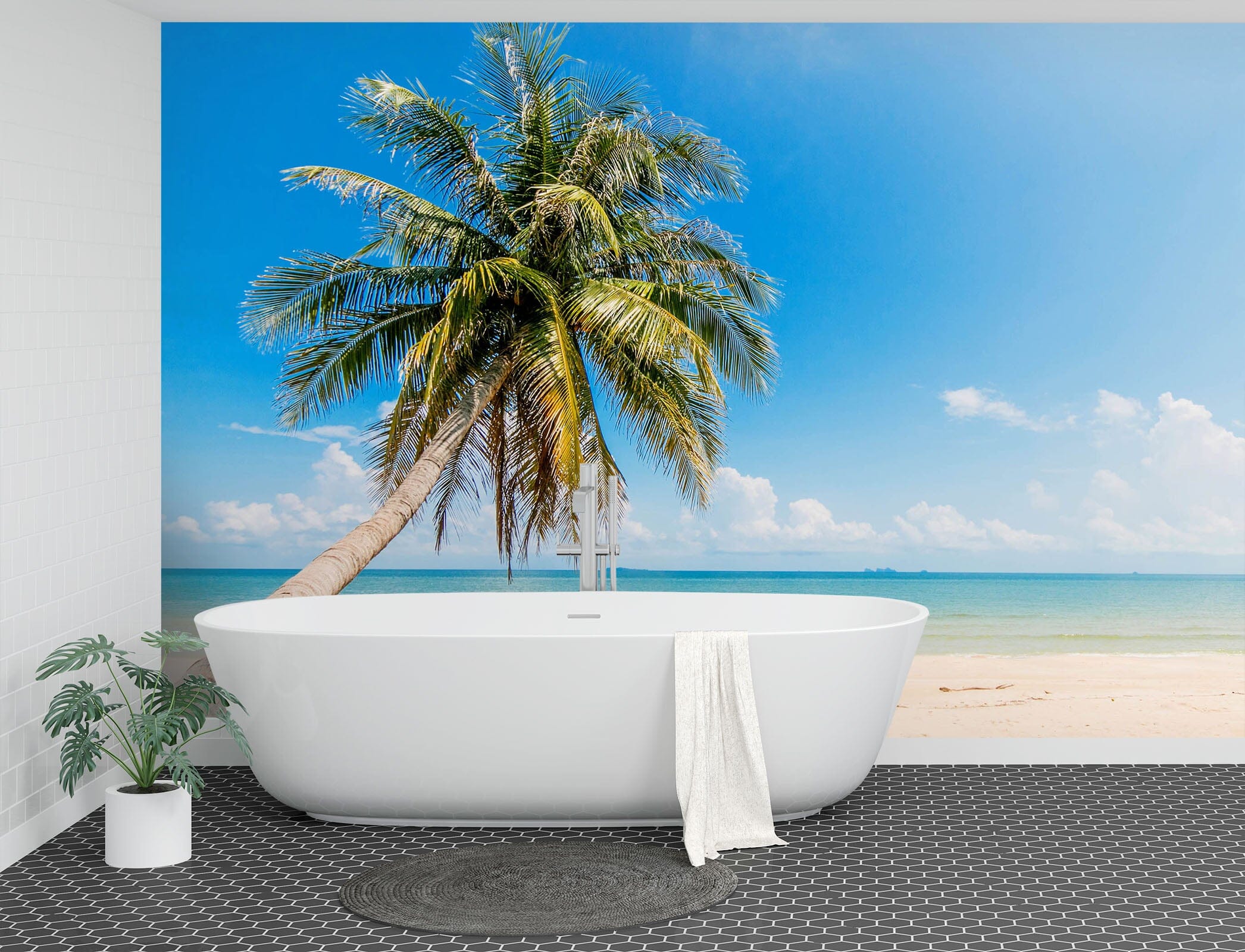 3D Coconut Tree 010 Wall Murals Wallpaper AJ Wallpaper 2 