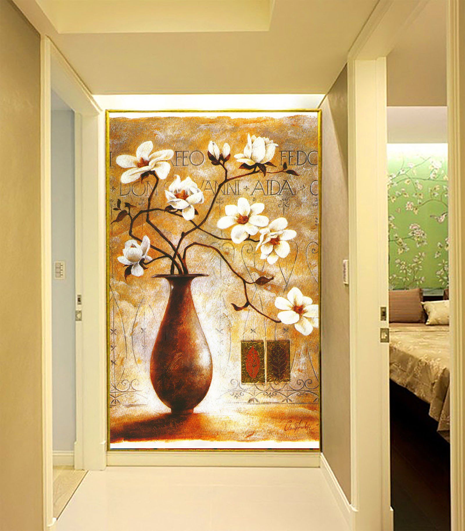 Elegant Vase Painting Wallpaper AJ Wallpaper 2 