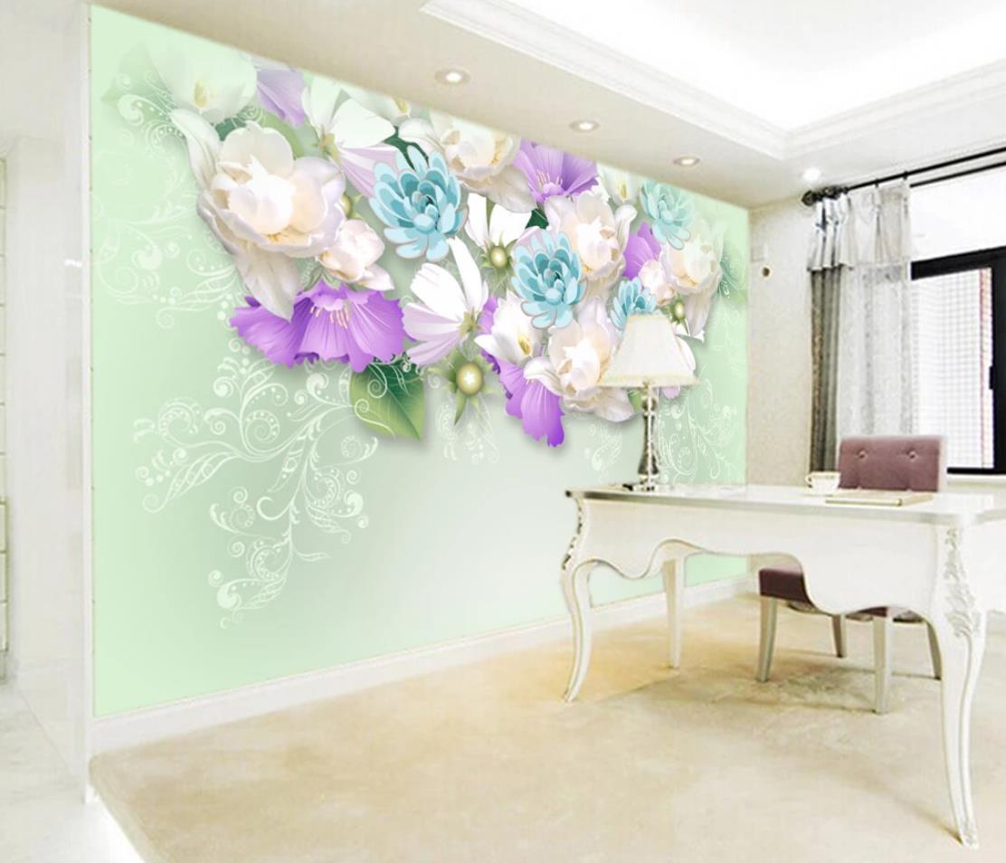 3D Fragrant Flower WC794 Wall Murals