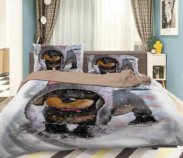 3D Small Dog 082 Bed Pillowcases Quilt Wallpaper AJ Wallpaper 