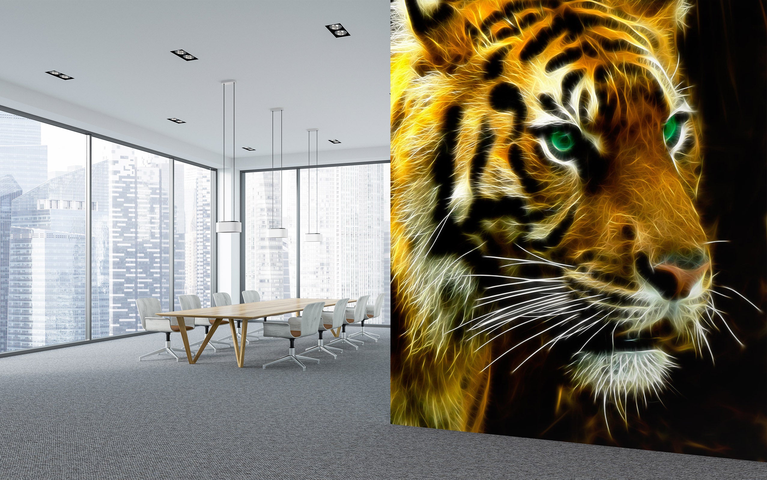 3D Big Tiger 234 Wall Murals