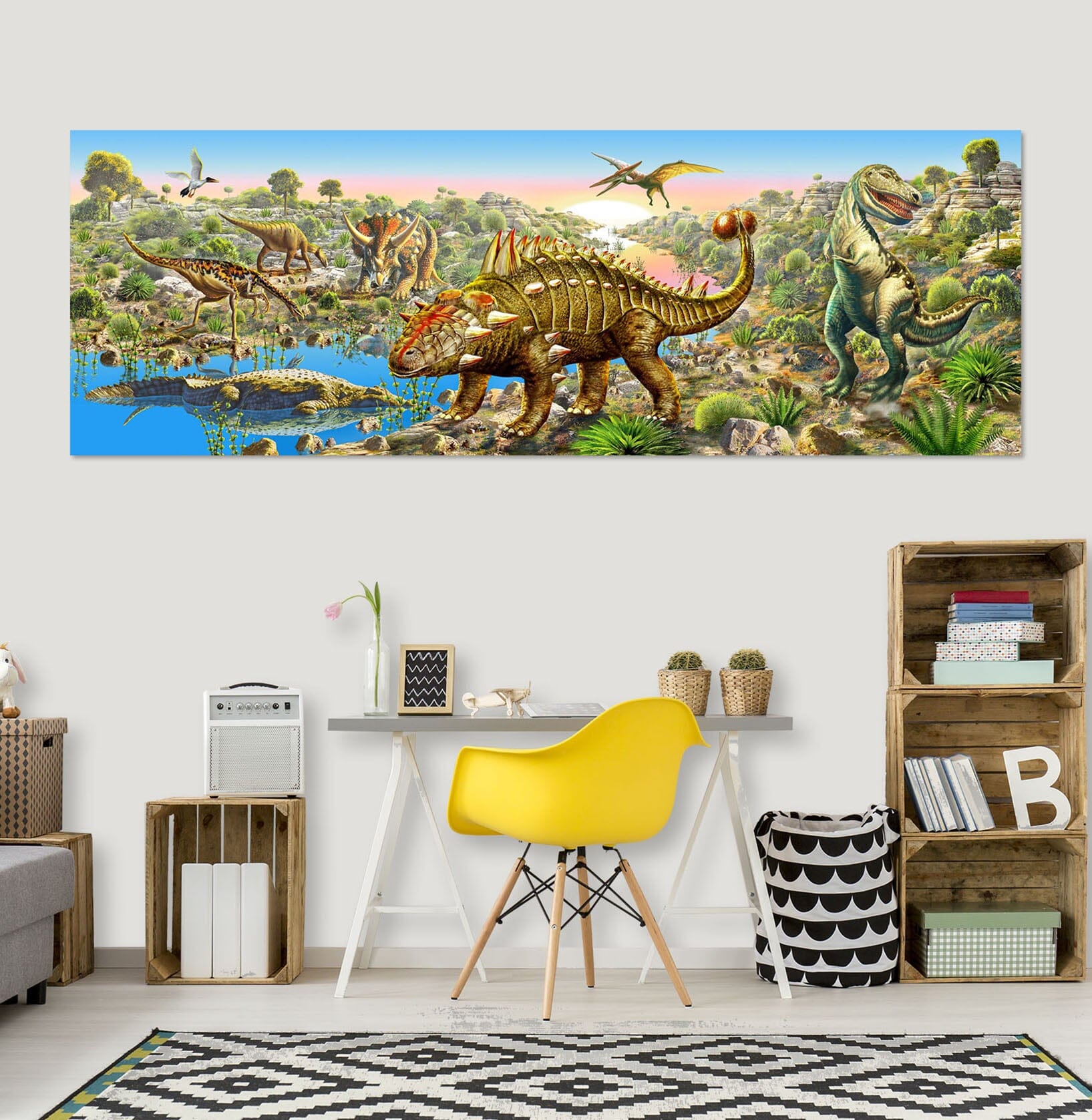 3D Dinosaur World 002 Adrian Chesterman Wall Sticker Wallpaper AJ Wallpaper 2 