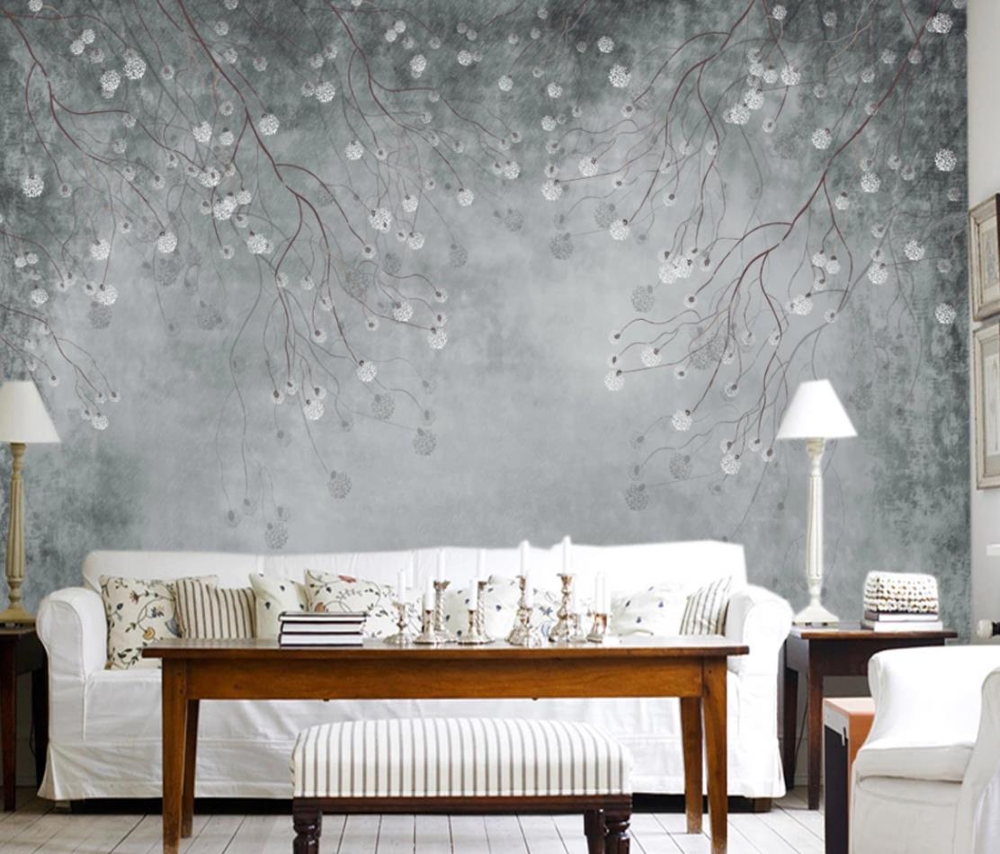 3D White Flowering Branch WC1117 Wall Murals