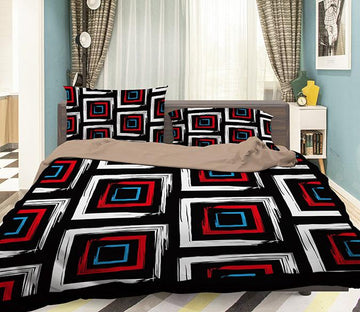 3D Square Frame 096 Bed Pillowcases Quilt Wallpaper AJ Wallpaper 