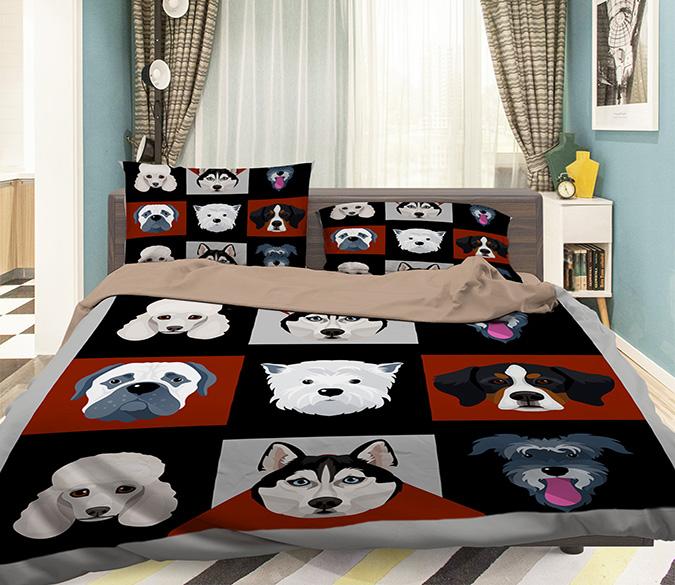 3D Animal Head 105 Bed Pillowcases Quilt Wallpaper AJ Wallpaper 