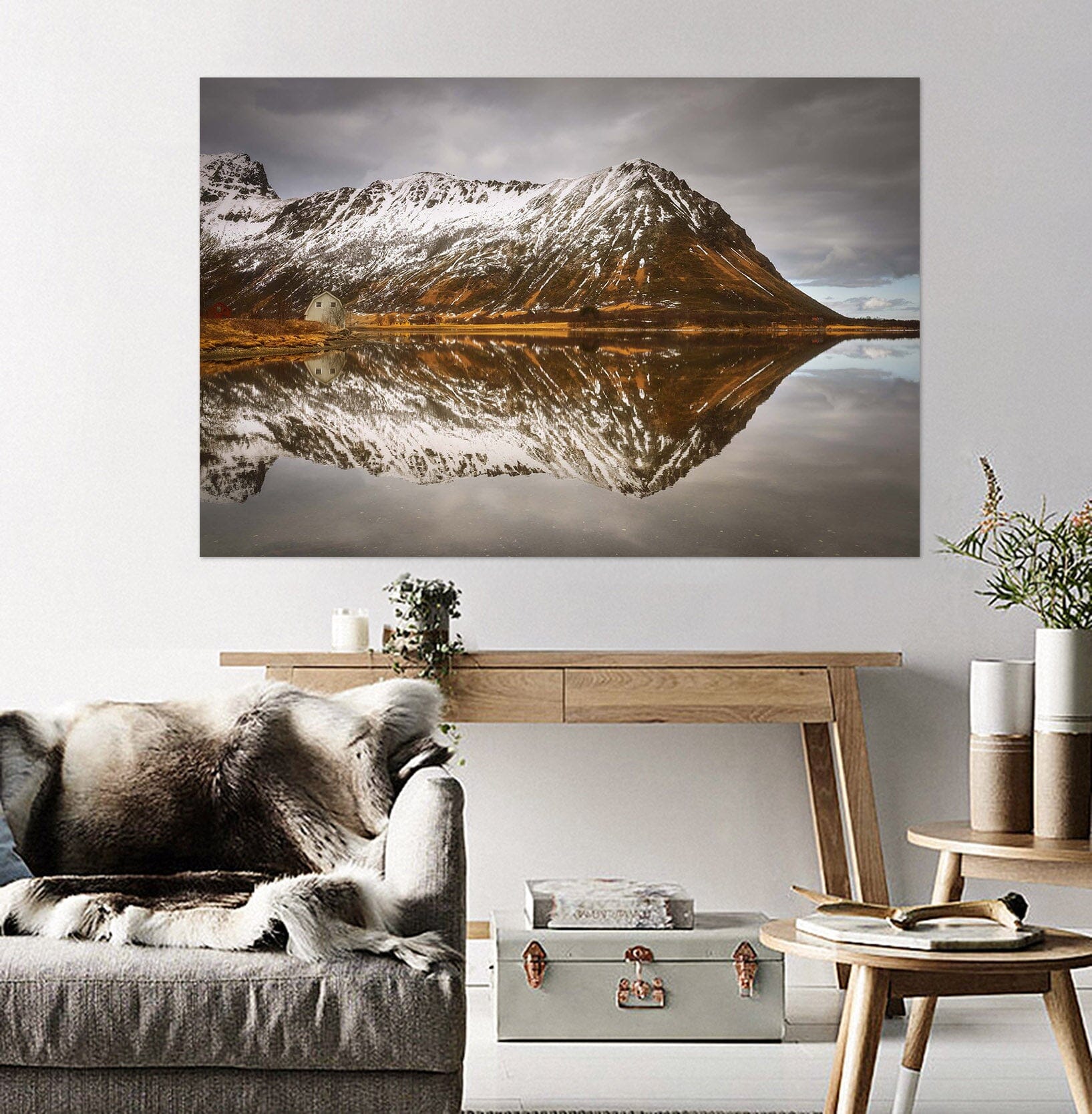 3D Mountain Reflected 102 Marco Carmassi Wall Sticker Wallpaper AJ Wallpaper 2 