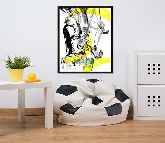 3D Graffiti Ink 083 Fake Framed Print Painting Wallpaper AJ Creativity Home 