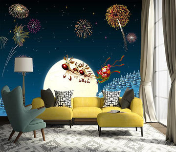 3D Deer Fireworks 025 Wallpaper AJ Wallpaper 