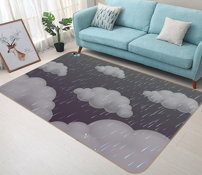 3D Dark Clouds 190 Non Slip Rug Mat Mat AJ Creativity Home 