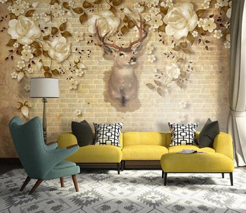 3D Elk Garland 1289 Wall Murals Wallpaper AJ Wallpaper 2 