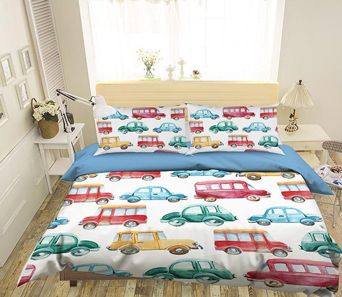 3D Bridge Car 055 Bed Pillowcases Quilt Wallpaper AJ Wallpaper 