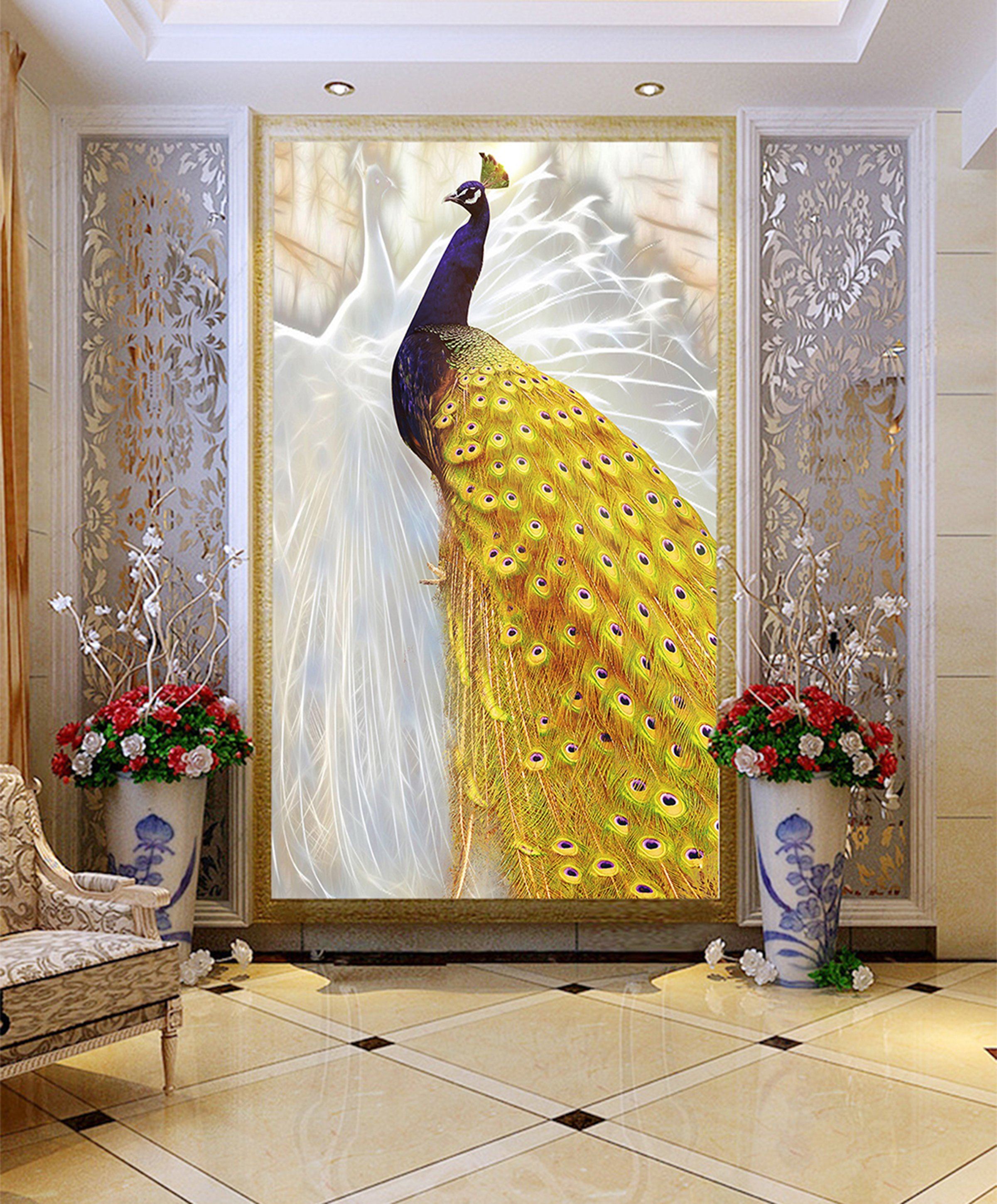 3D Peacock 52 Wall Murals Wallpaper AJ Wallpaper 2 