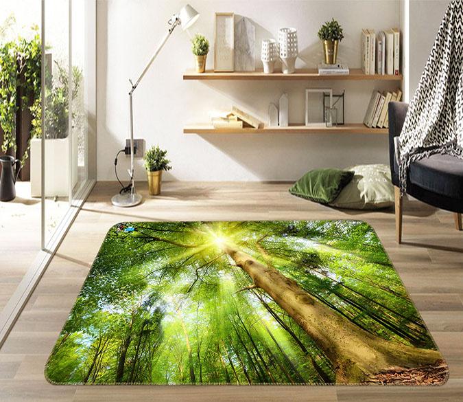 3D Sunshine Tree 450 Non Slip Rug Mat Mat AJ Creativity Home 