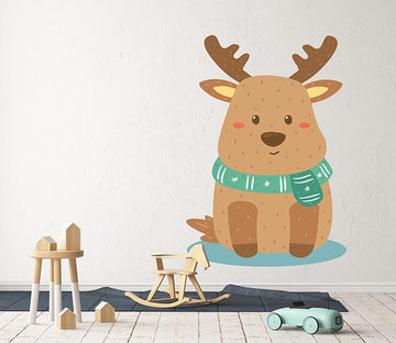 3D Cartoon Deer 212 Wall Stickers Wallpaper AJ Wallpaper 