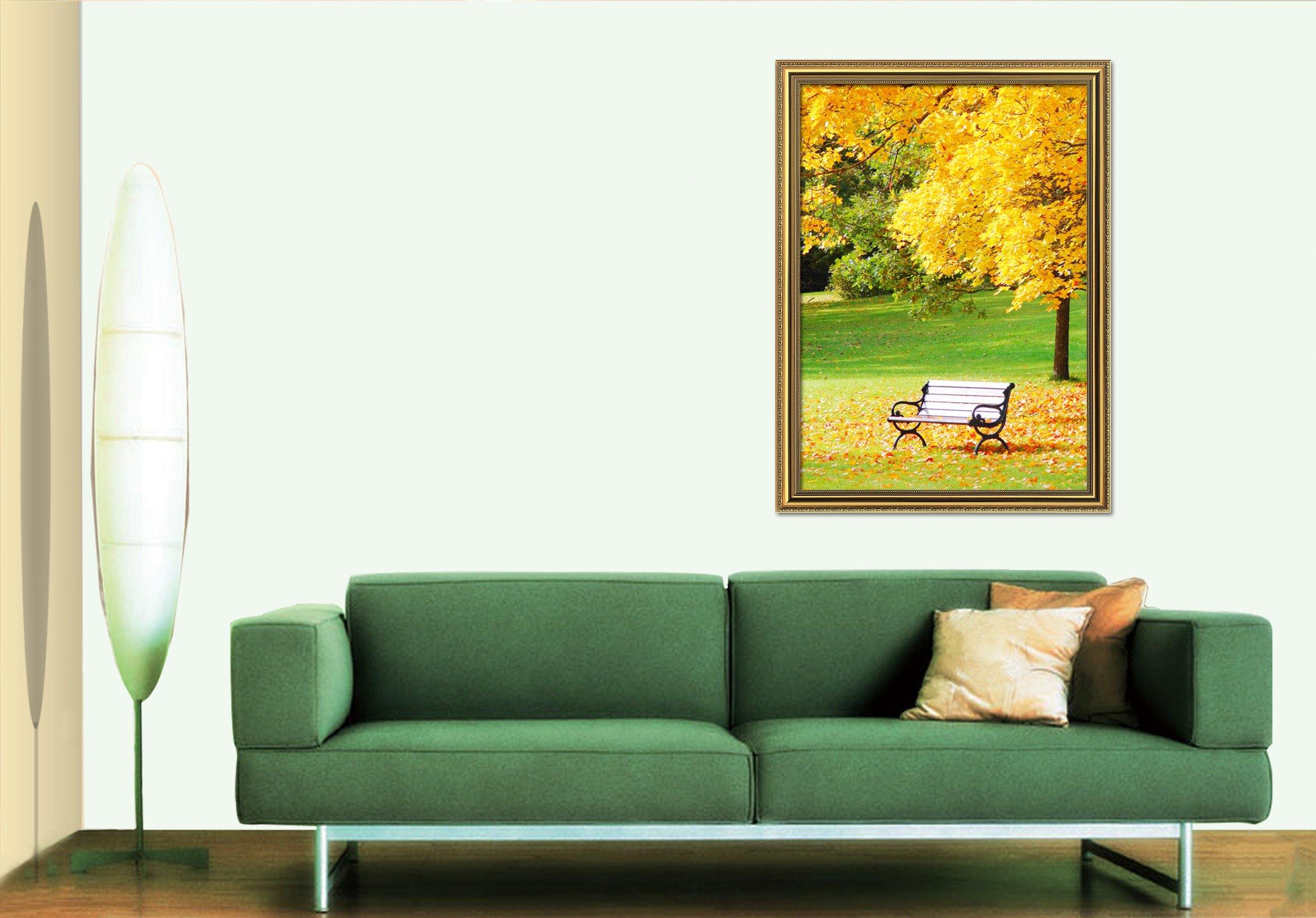 3D Maple Leaf 021 Fake Framed Print Painting Wallpaper AJ Creativity Home 