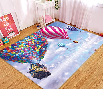 3D Balloon House 342 Non Slip Rug Mat Mat AJ Creativity Home 