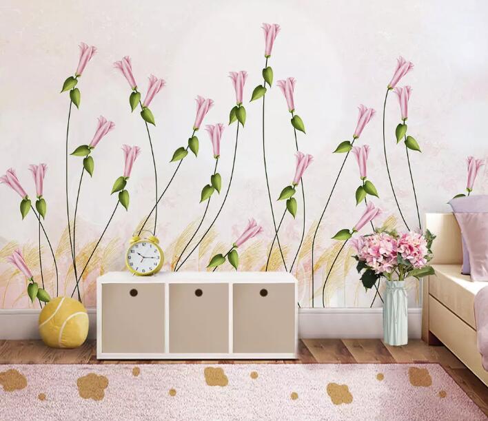 3D Pink Flower 1114 Wall Murals Wallpaper AJ Wallpaper 2 