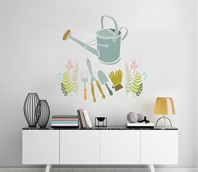 3D Kettle Shovel Scissors 266 Wall Stickers Wallpaper AJ Wallpaper 