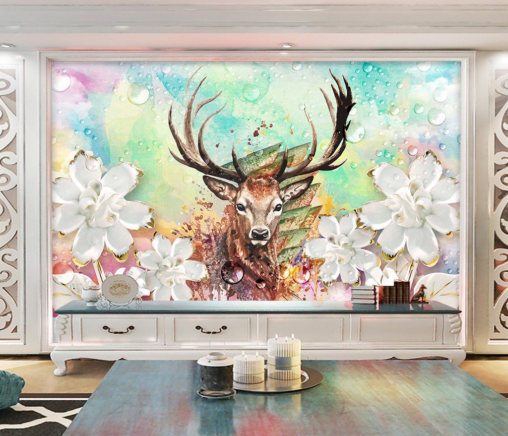 3D Elk 219 Wall Murals Wallpaper AJ Wallpaper 2 