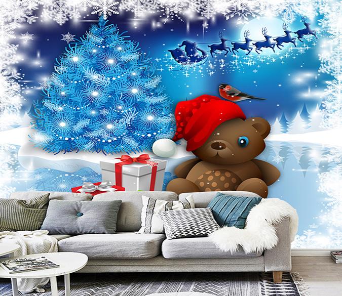 3D Gift Box Bear 168 Wallpaper AJ Wallpaper 