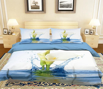 3D Water Lily 066 Bed Pillowcases Quilt Wallpaper AJ Wallpaper 