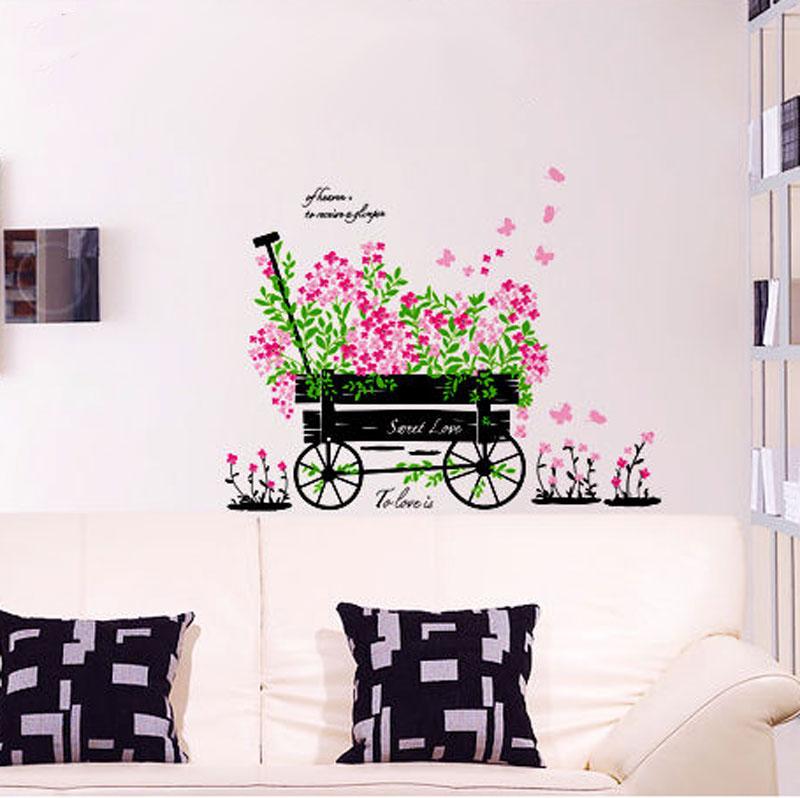 3D Cart Flower 043 Wallpaper AJ Wallpaper 