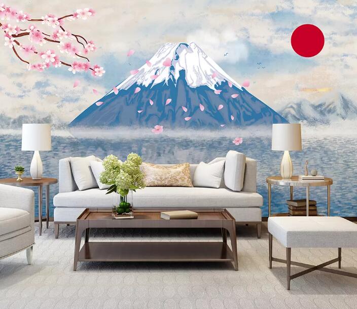 3D Mountain Flower 1327 Wall Murals Wallpaper AJ Wallpaper 2 