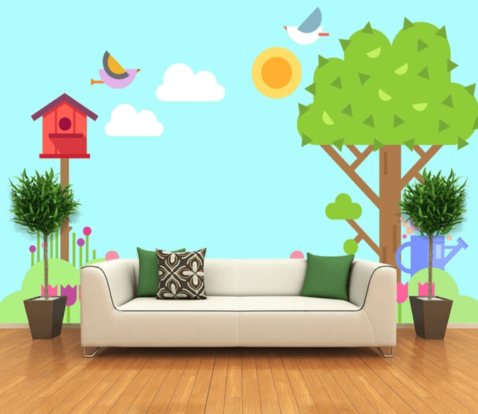 3D Tree Letter Box Bird 854 Wallpaper AJ Wallpaper 2 