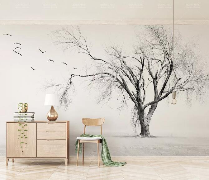 3D Tree Bird 1085 Wall Murals Wallpaper AJ Wallpaper 2 