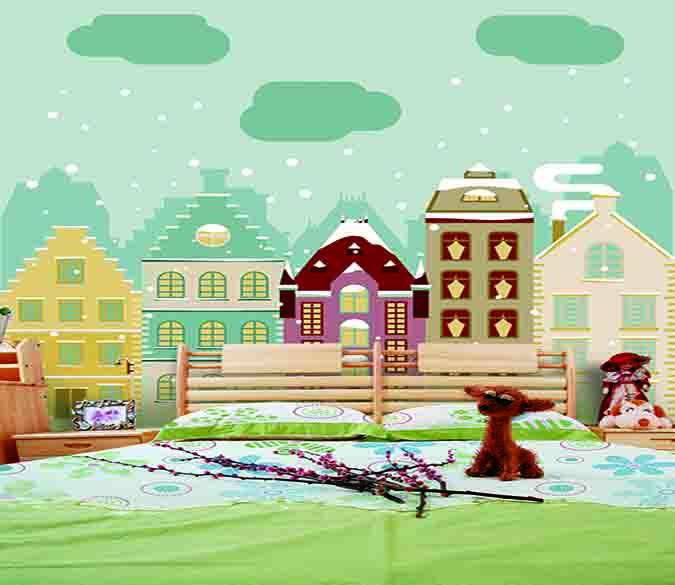 3D Building Snow 075 Wallpaper AJ Wallpaper 