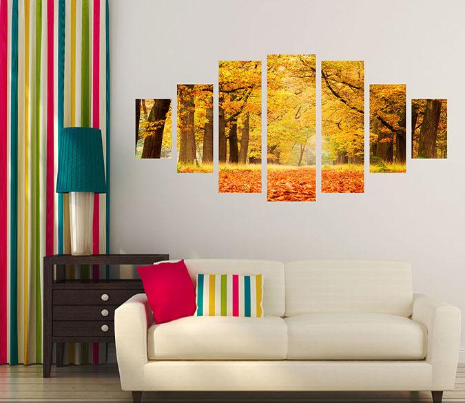 3D Maple Leaves 131 Unframed Print Wallpaper Wallpaper AJ Wallpaper 